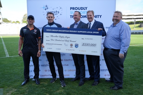 Wests Group Macarthur powers Macarthur Rugby League with $330 000 Commitment for 2023