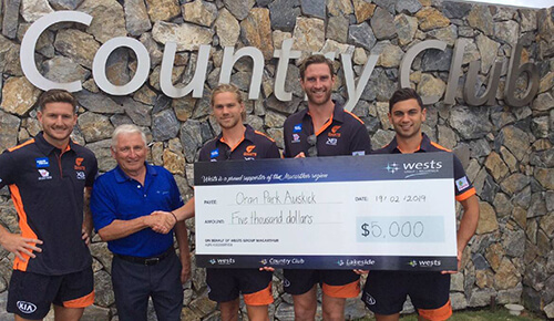 Giant boost for Oran Park Auskick players